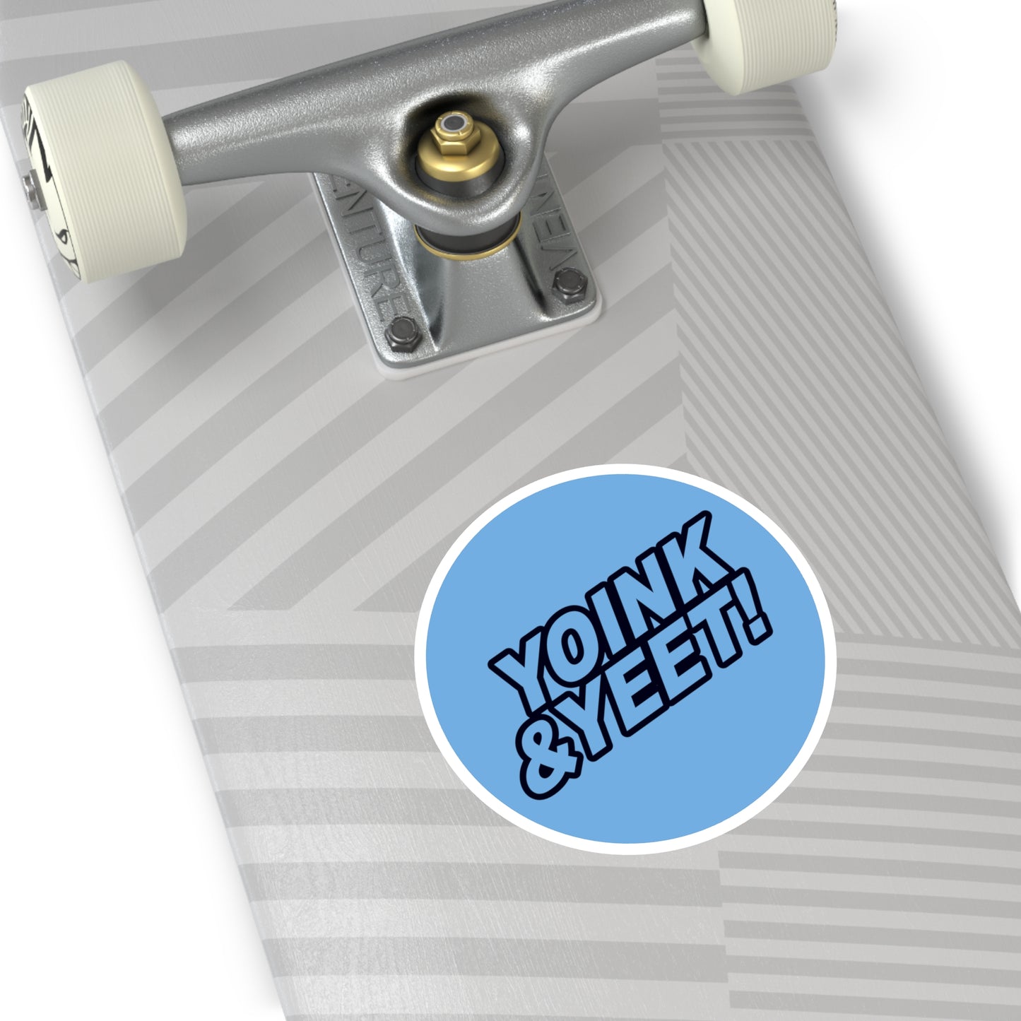 Yoink & Yeet round decal