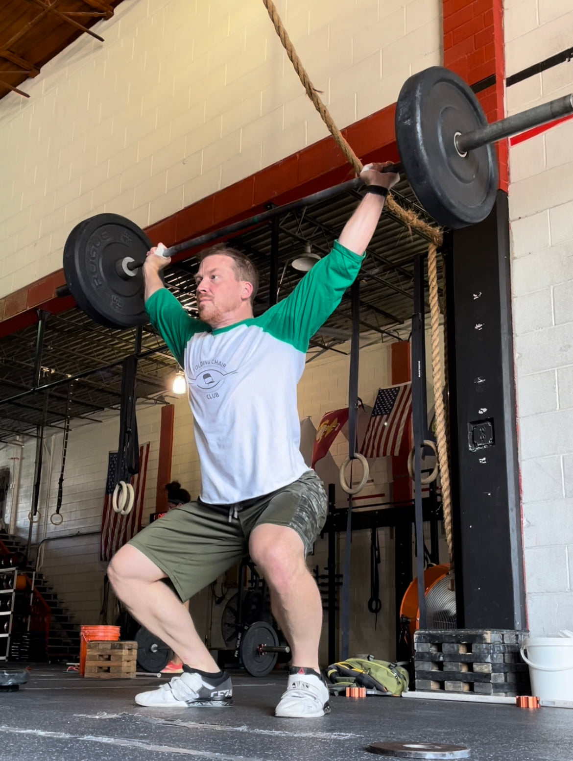 Folding Chair Barbell Club