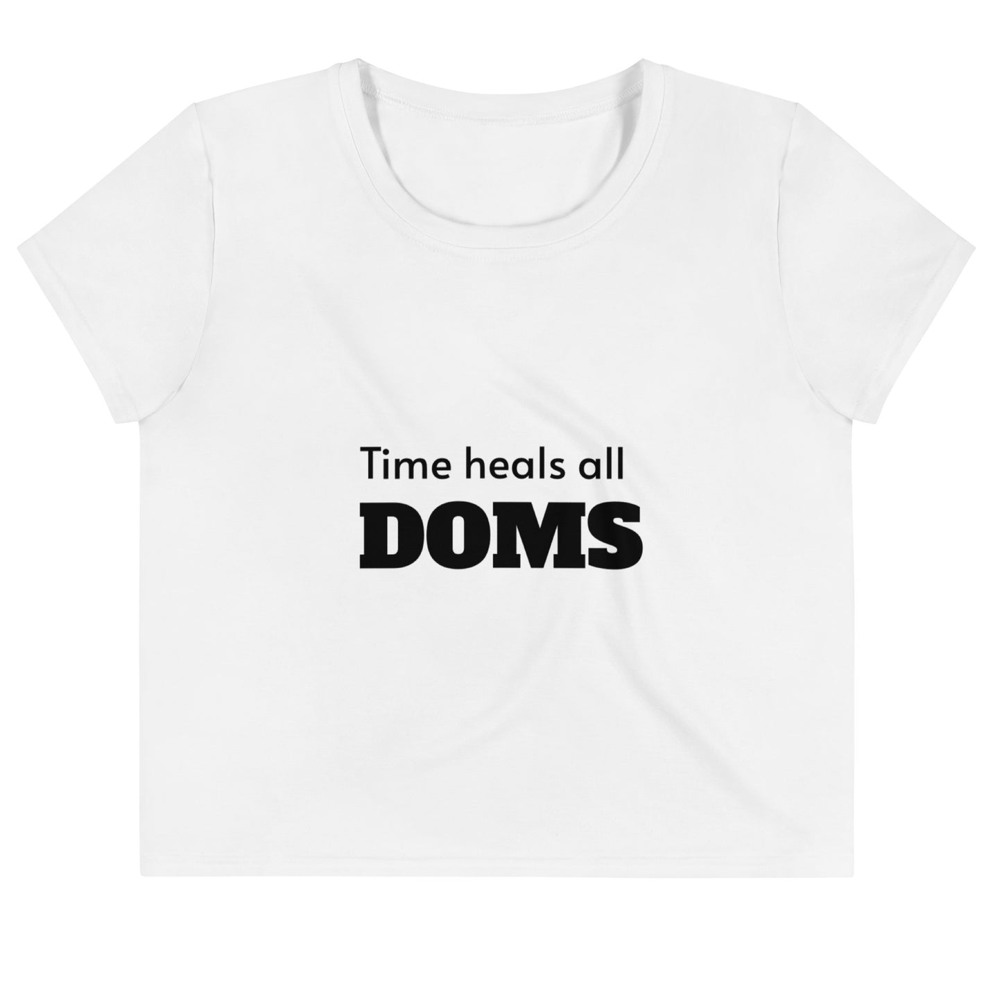 Time Heals All DOMS crop top