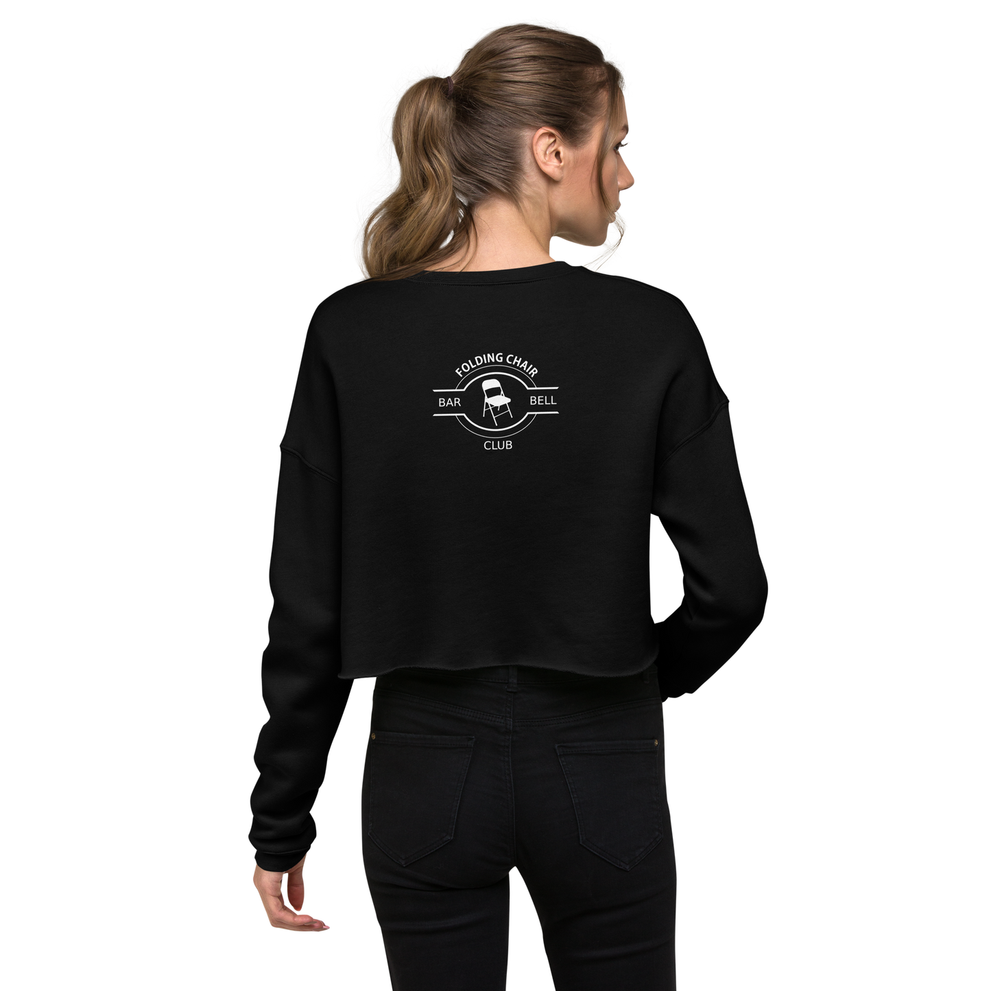 Folding Chair Barbell Club - Crop Sweatshirt