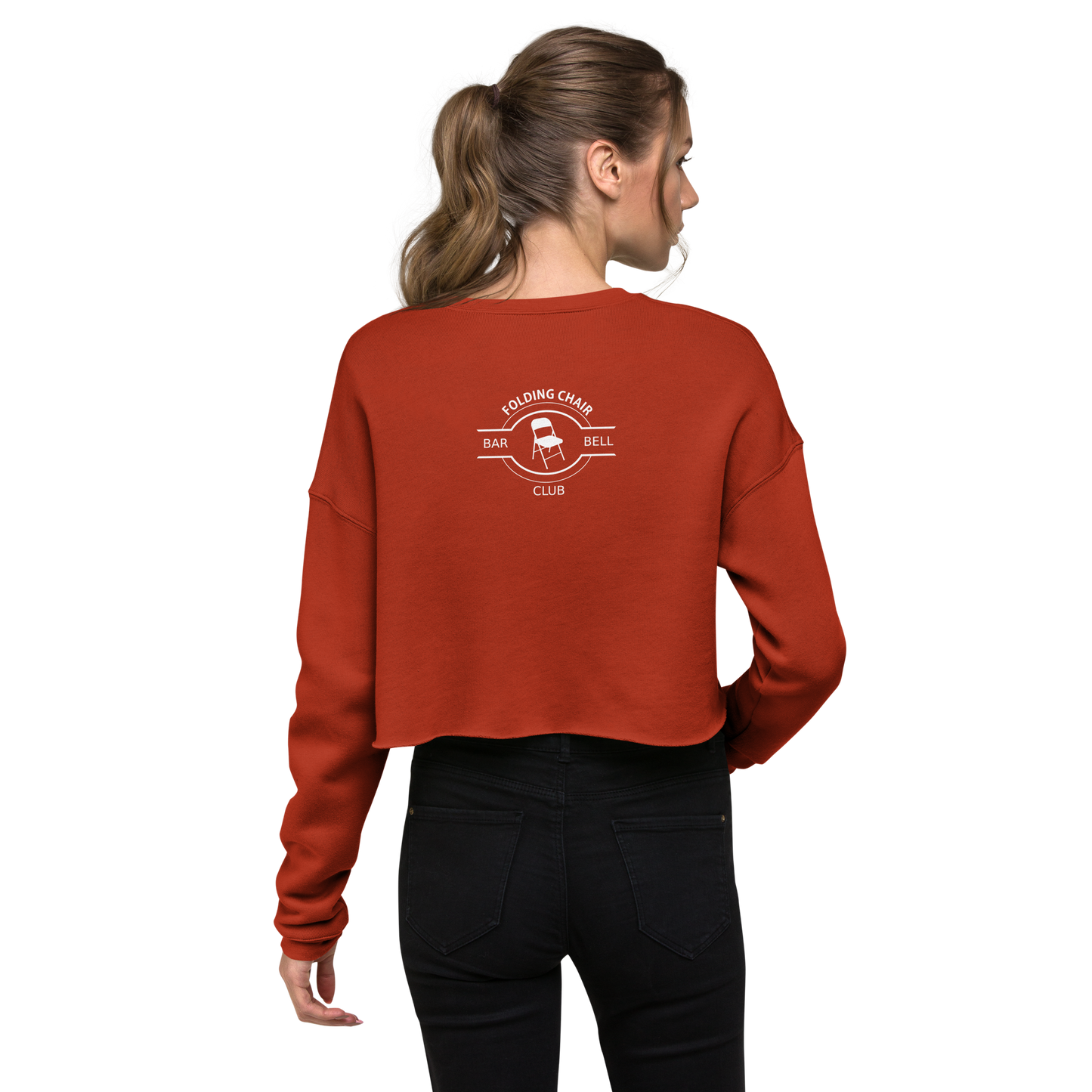 Folding Chair Barbell Club - Crop Sweatshirt